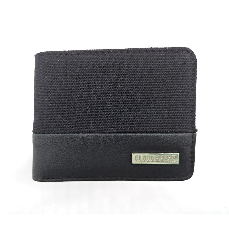 Canvs Mixed PU mit Button Sanp Pocket Bifold Wallets für Männer